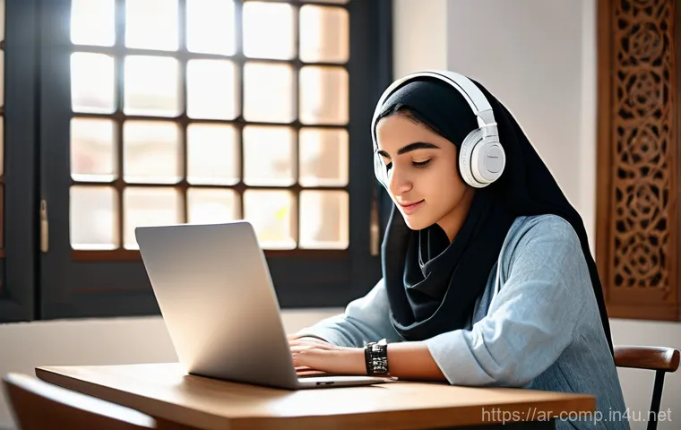 작곡가 자격증과 온라인 수업 준비 - **Diverse Young Arabs Exploring Music Genres and Tools:**
    "A dynamic and inspiring scene featuri...