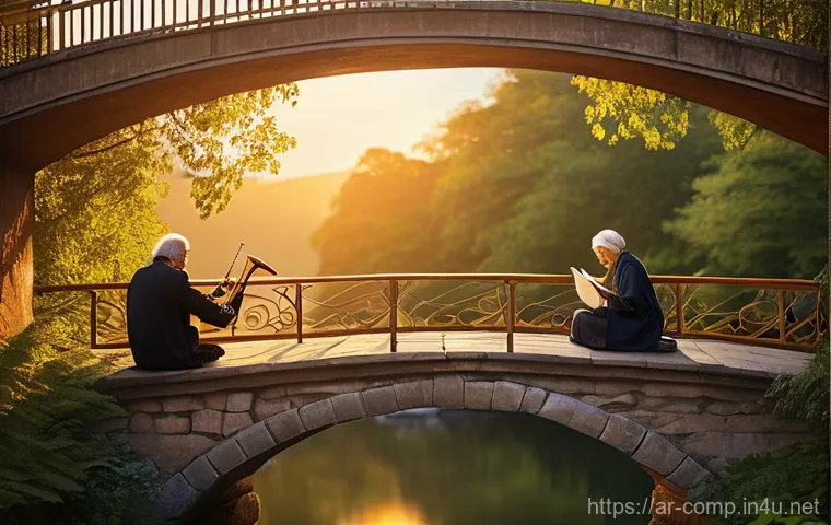작곡가 자격증으로 사회 공헌 활동 - **Prompt:** A visually rich, vibrant scene depicting a talented musician, dressed in modest, contemp...