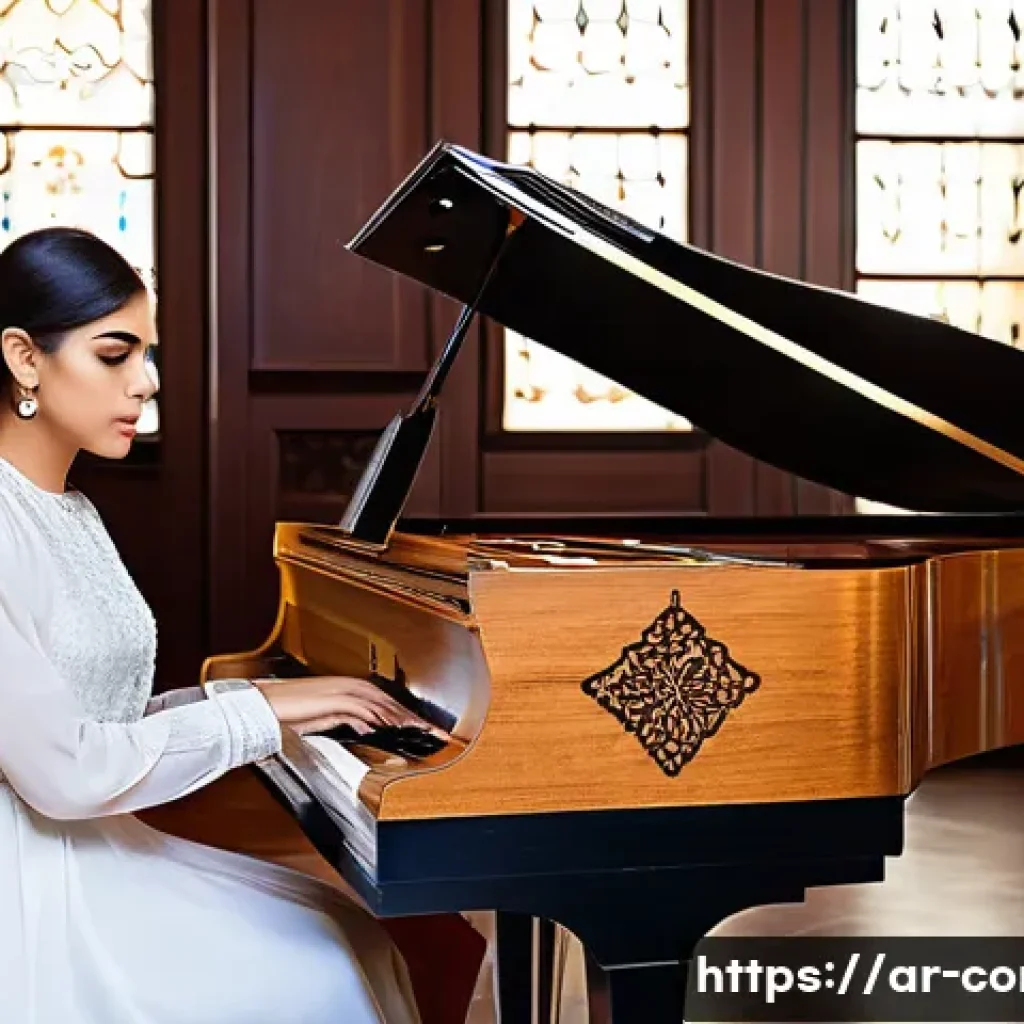 작곡가 자격증과 관련된 대학 전공 - **Prompt 1: The Maestro's Sanctuary: Blending Heritage and Harmony**
"A talented Arab composer, ...
